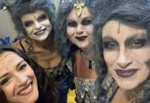 Hanka Křížková (druhá zprava) si zahrála v muzikálu Dracula naposledy. Foto: Hanka Křížková