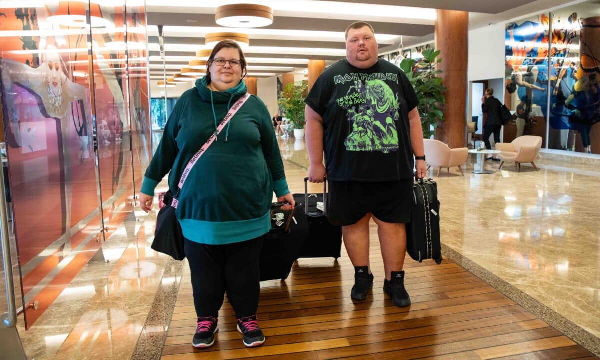 Marie a Luděk před proměnou vážili dohromady 369 kilo. Foto: TV Nova / se souhlasem