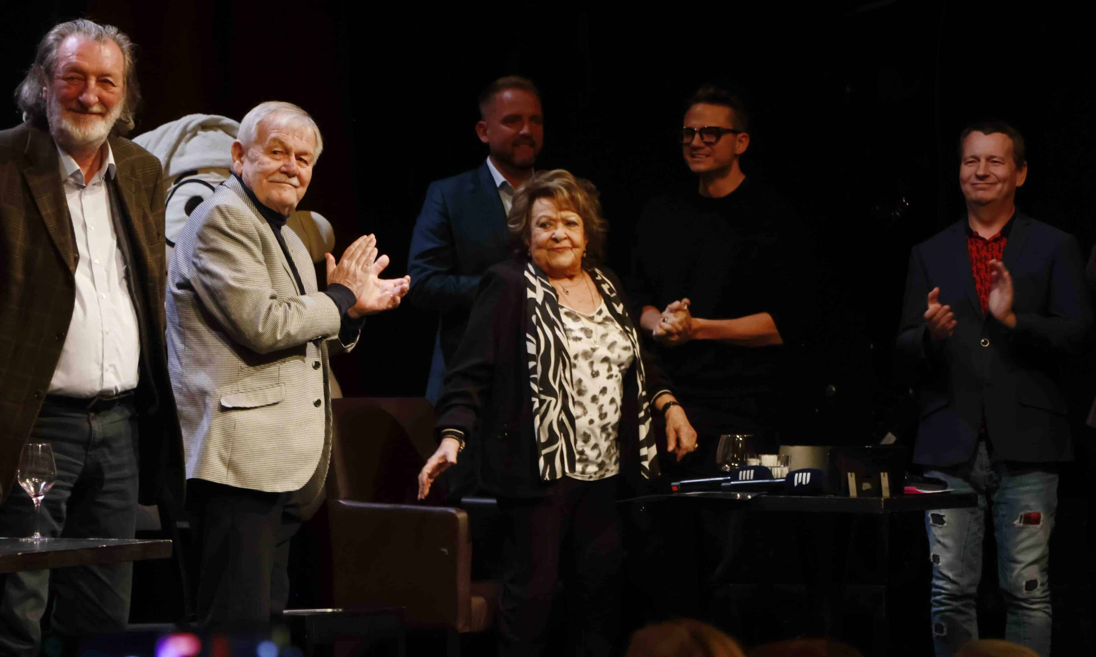 Herec Karel Šíp přeje k 95. narozeninám Jiřině Bohdalové. Foto: Nextfoto