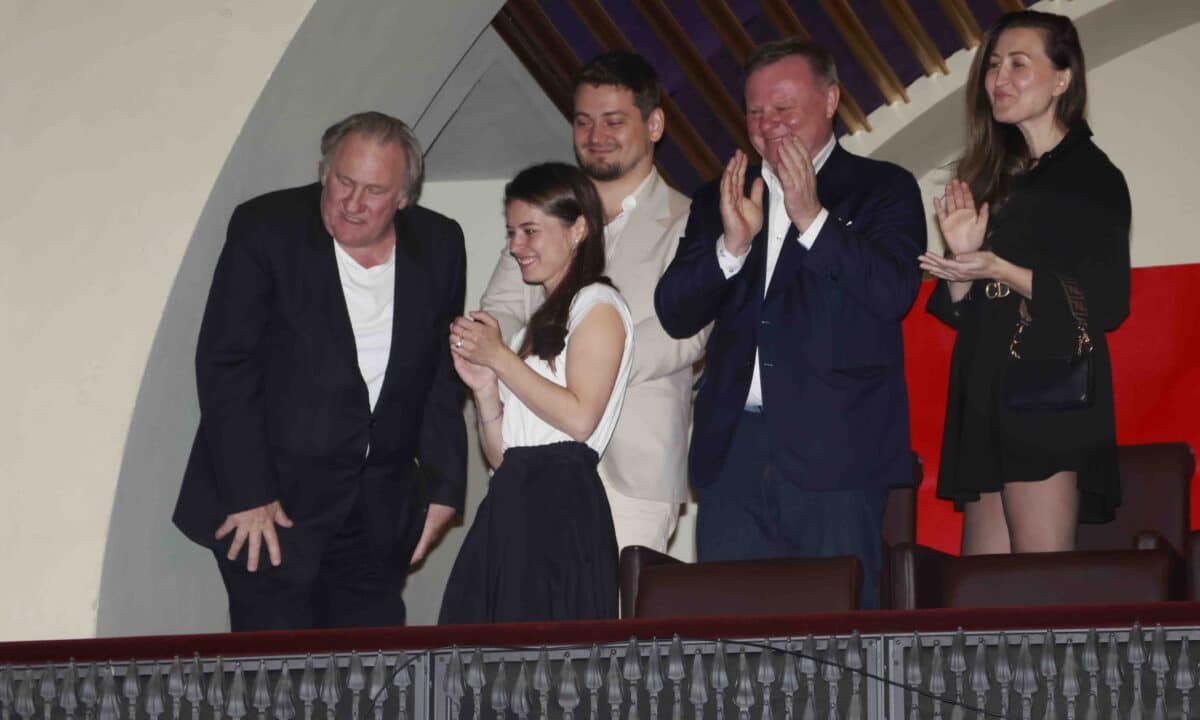 Gérard Depardieu na oslavě narozenin Jiřiny Bohdalové. Foto: Nextfoto
