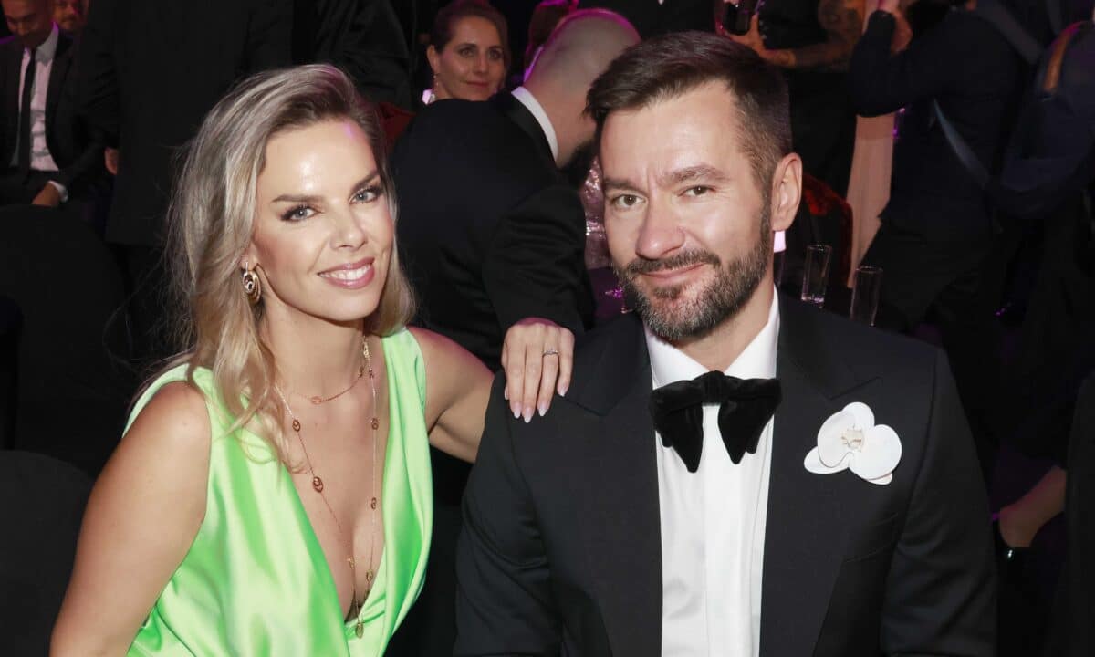 Zpěvák Marek Ztracený se svou ženou Marcelou. Foto: Nextfoto