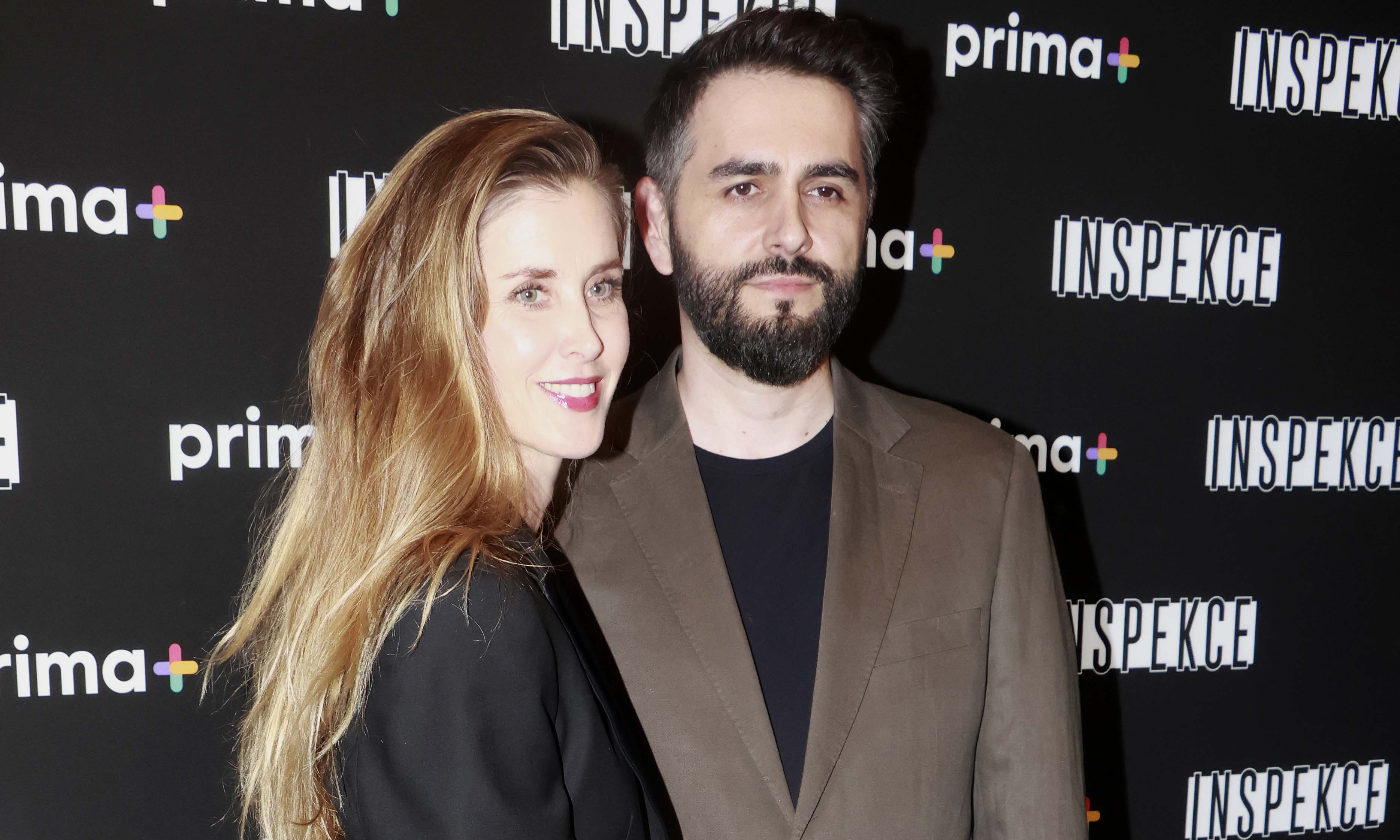 Jana Bernášková a její současný partner Jaroslav Drtina na premiéře seriálu Inspekce. Foto: Nextfoto
