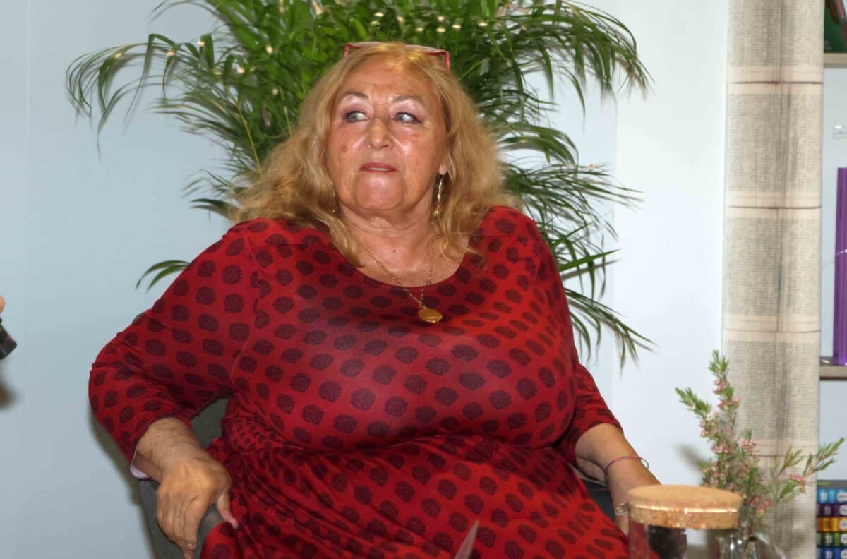 Halina Pawlowská na besedě v květnu 2025. Foto: Nextfoto