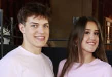 Zamilovaný pár Kristián Nerud a Karolína Jirásková. Foto: Nextfoto