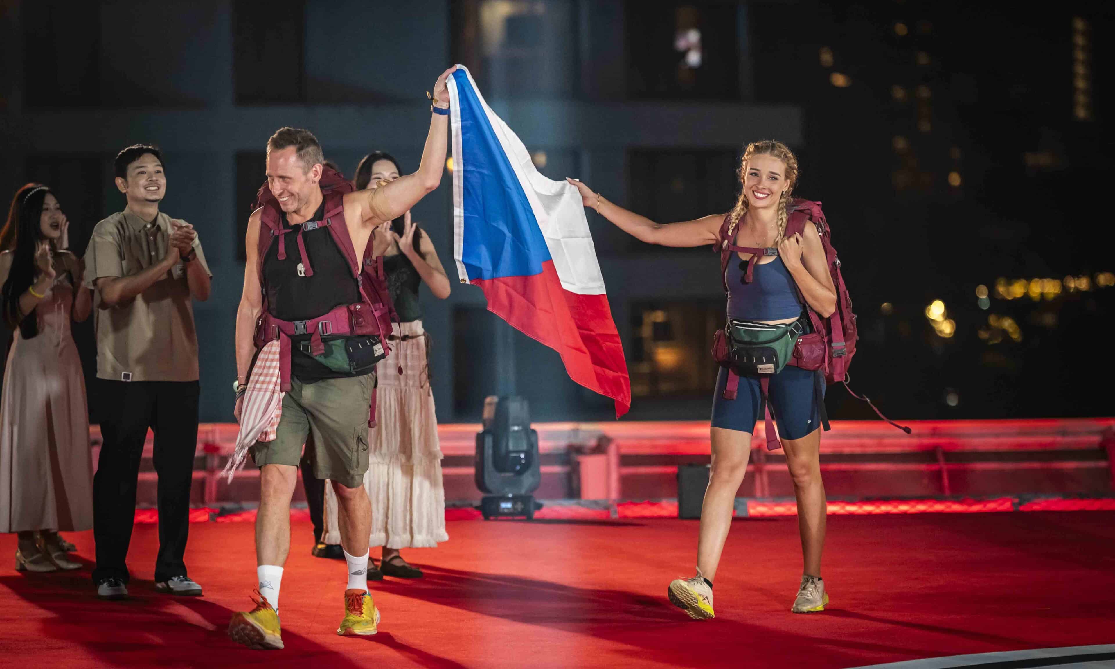 Jan Tuna a Nicole Štáchová doběhli do cíle Asia Express jako druzí. Foto: TV Prima