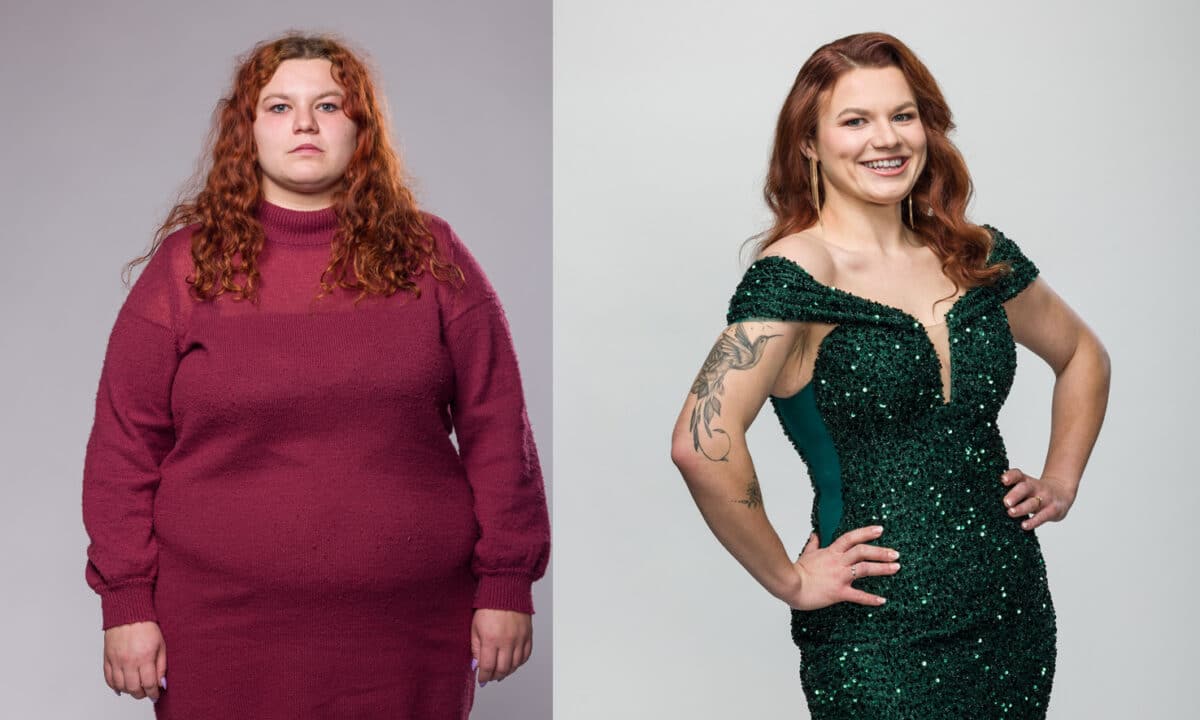 Extrémní proměny: Karolina Machačová zhubla 56 kilogramů. Foto: TV Nova
