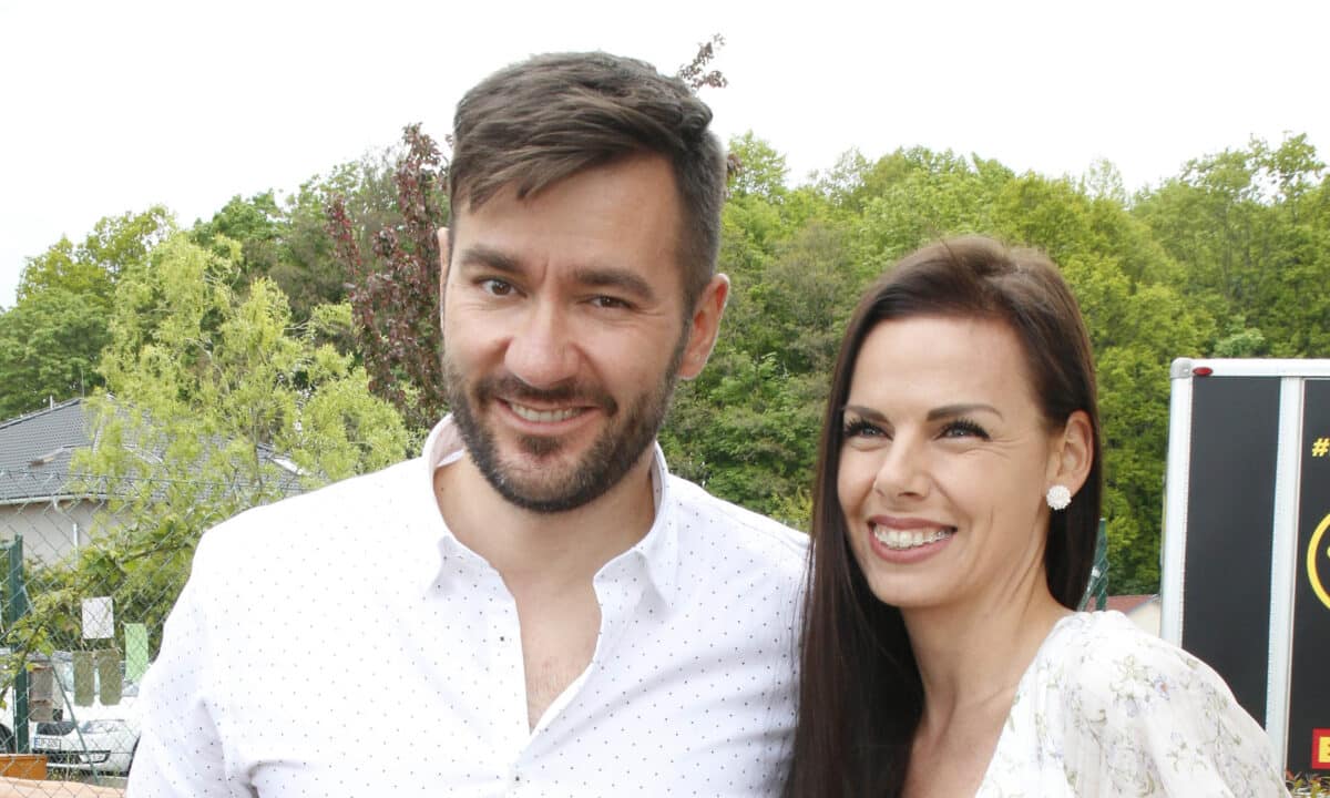 Marek Ztracený a jeho krásná žena Marcela. Foto: Nextfoto