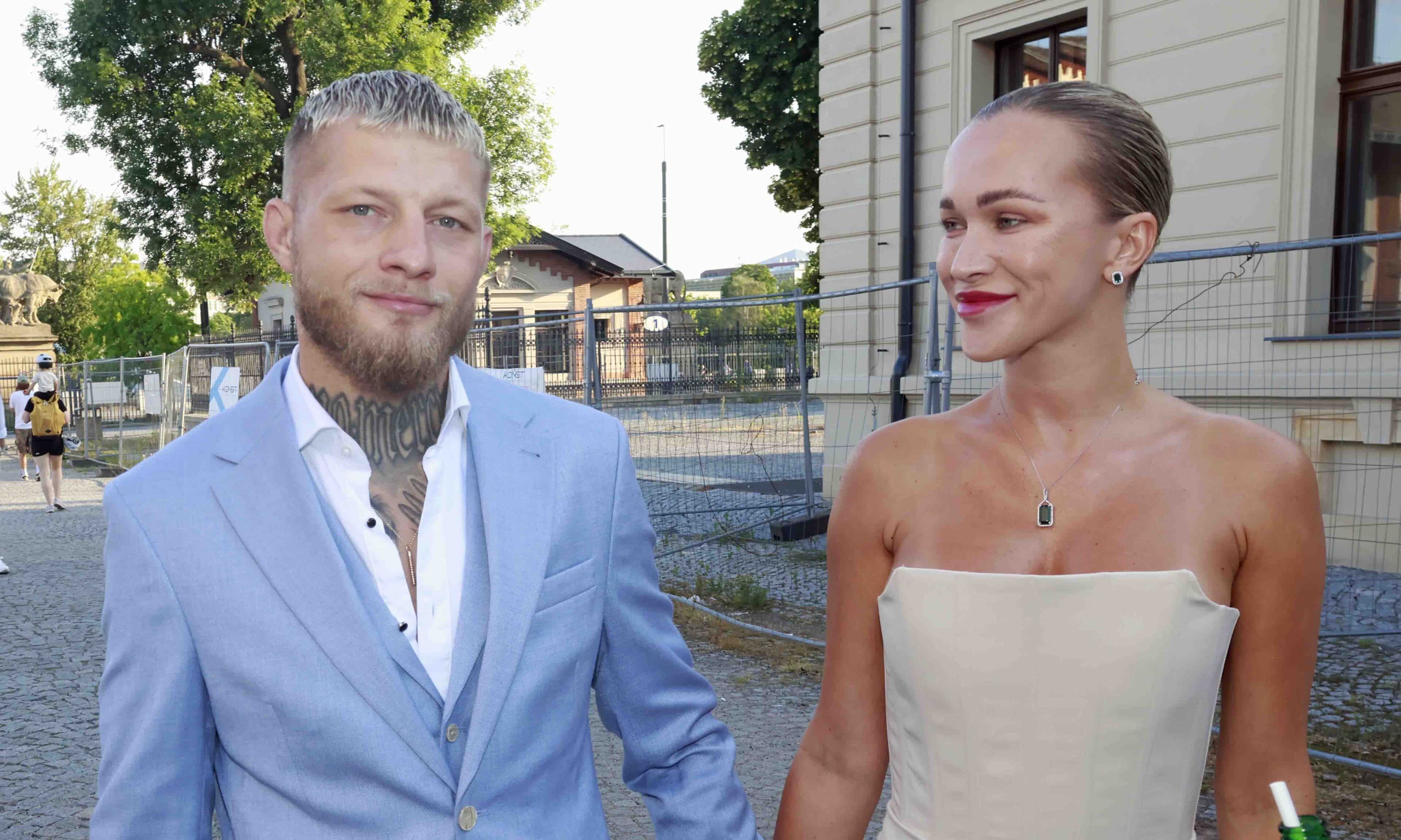 Influencerka a podnikatelka Nela Slováková a její partner MMA zápasník Radek Roušal. Foto: Nextfoto