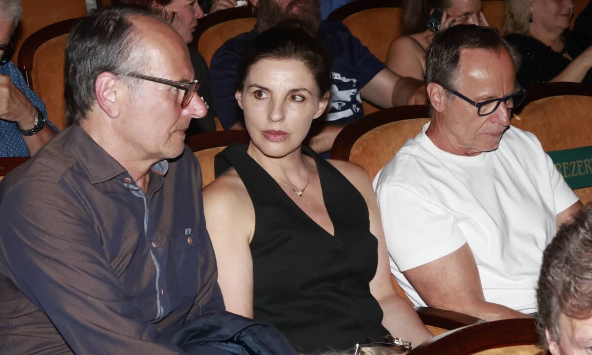Marian Roden, Laura Čekanová a Karel Roden na premiéře snímku Filman. Foto: Nextfoto