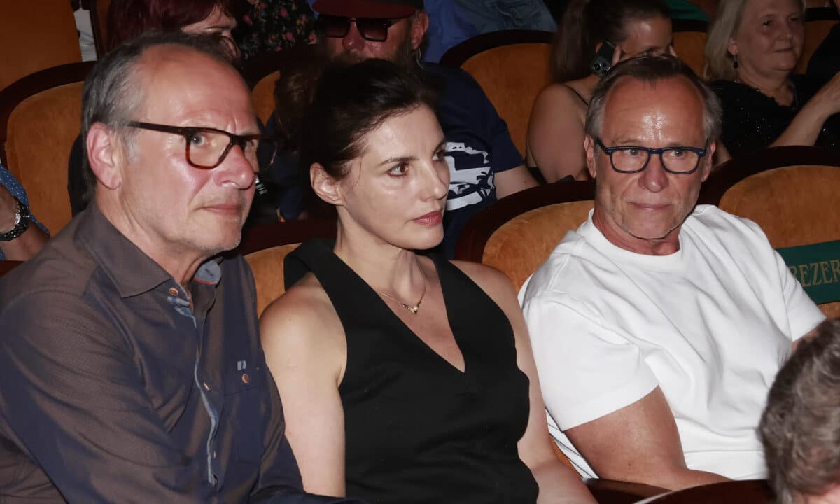 Marian Roden, Laura Čekanová a Karel Roden na premiéře snímku Filman. Foto: Nextfoto
