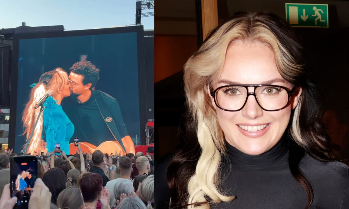 Ewa Farna a Martin Chobt se políbili na koncertu v Edenu. Foto: Ewa Farna a Nextfoto