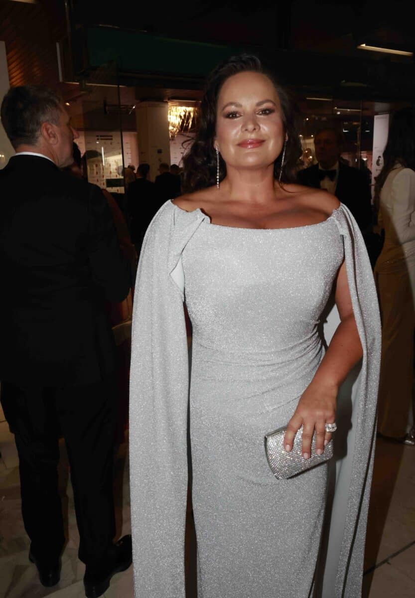 Herečka Jitka Čvančarová a její letošní róba v Karlových Varech. Foto: Nextfoto