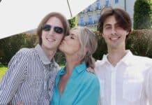 Pavlína Pořízková a její synové Jonathan Raven Ocasek a Oliver Orion Ocasek. Foto: Nextfoto