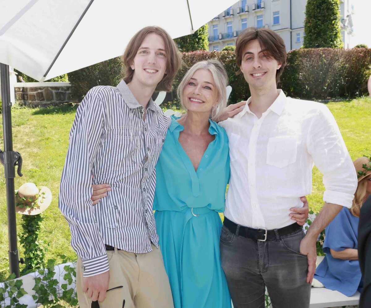 Pavlína Pořízková a její synové Jonathan Raven Ocasek a Oliver Orion Ocasek. Foto: Nextfoto