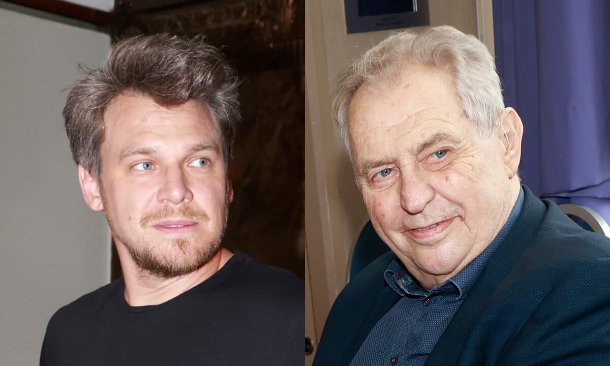 Vojtěch Dyk a Miloš Zeman. Foto: Nextfoto