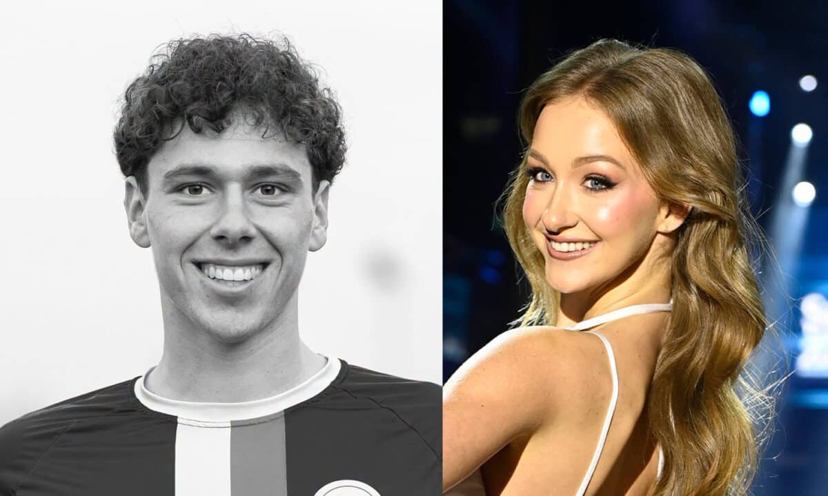 Fotbalista David Jeřábek a modelka Pavlína Ella Pavlíčková. Foto: 1x Profimedia.cz, 1x poskytl SK Artis Brno, koláž ČRzprávy
