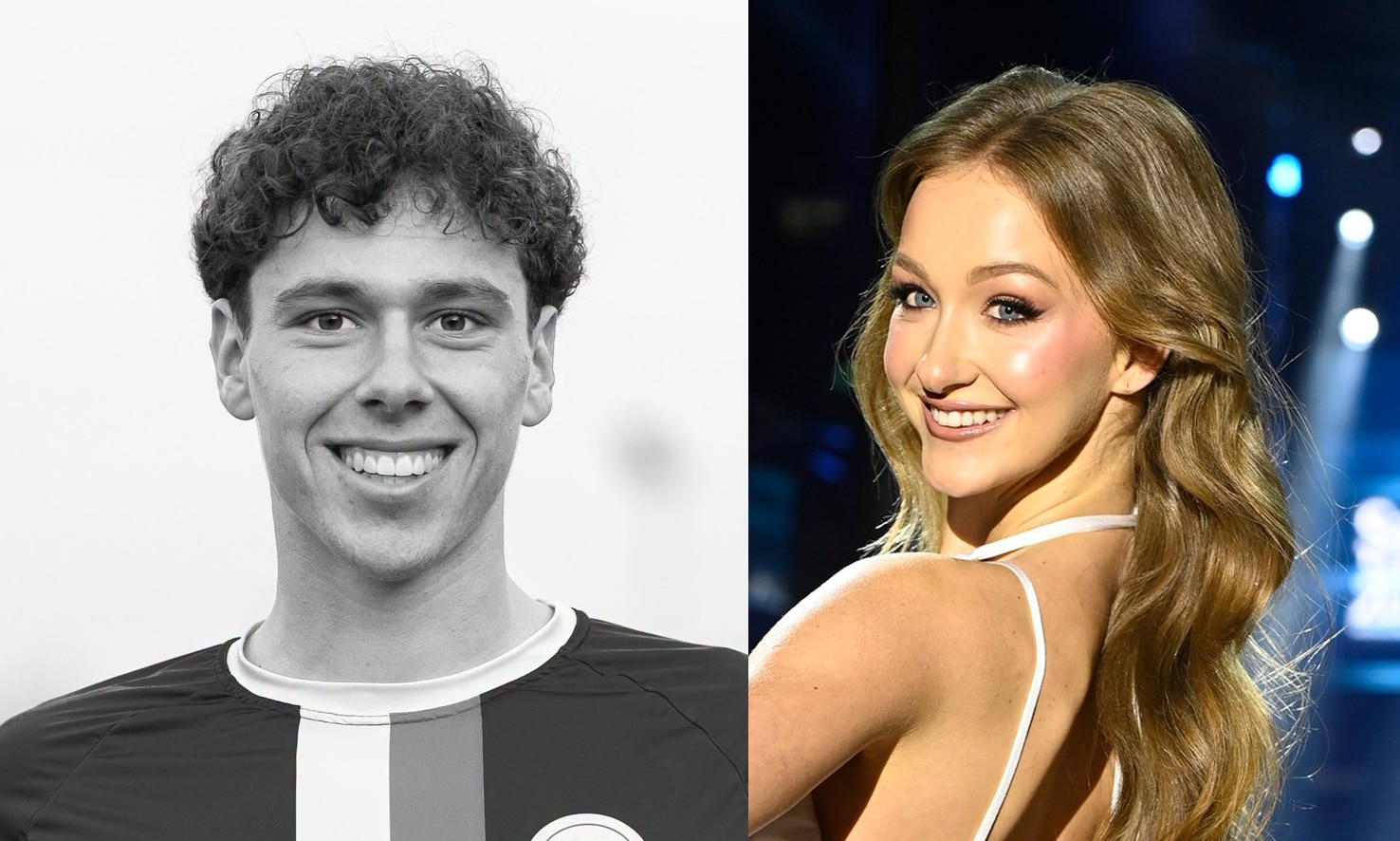 Fotbalista David Jeřábek a modelka Pavlína Ella Pavlíčková. Foto: 1x Profimedia.cz, 1x poskytl SK Artis Brno, koláž ČRzprávy