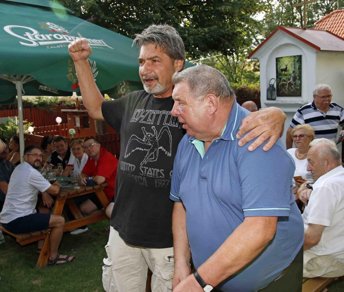 Jiří Babica a Jaroslav Sapík v Klokočné na snímku z roku 2022. Foto: Nextfoto