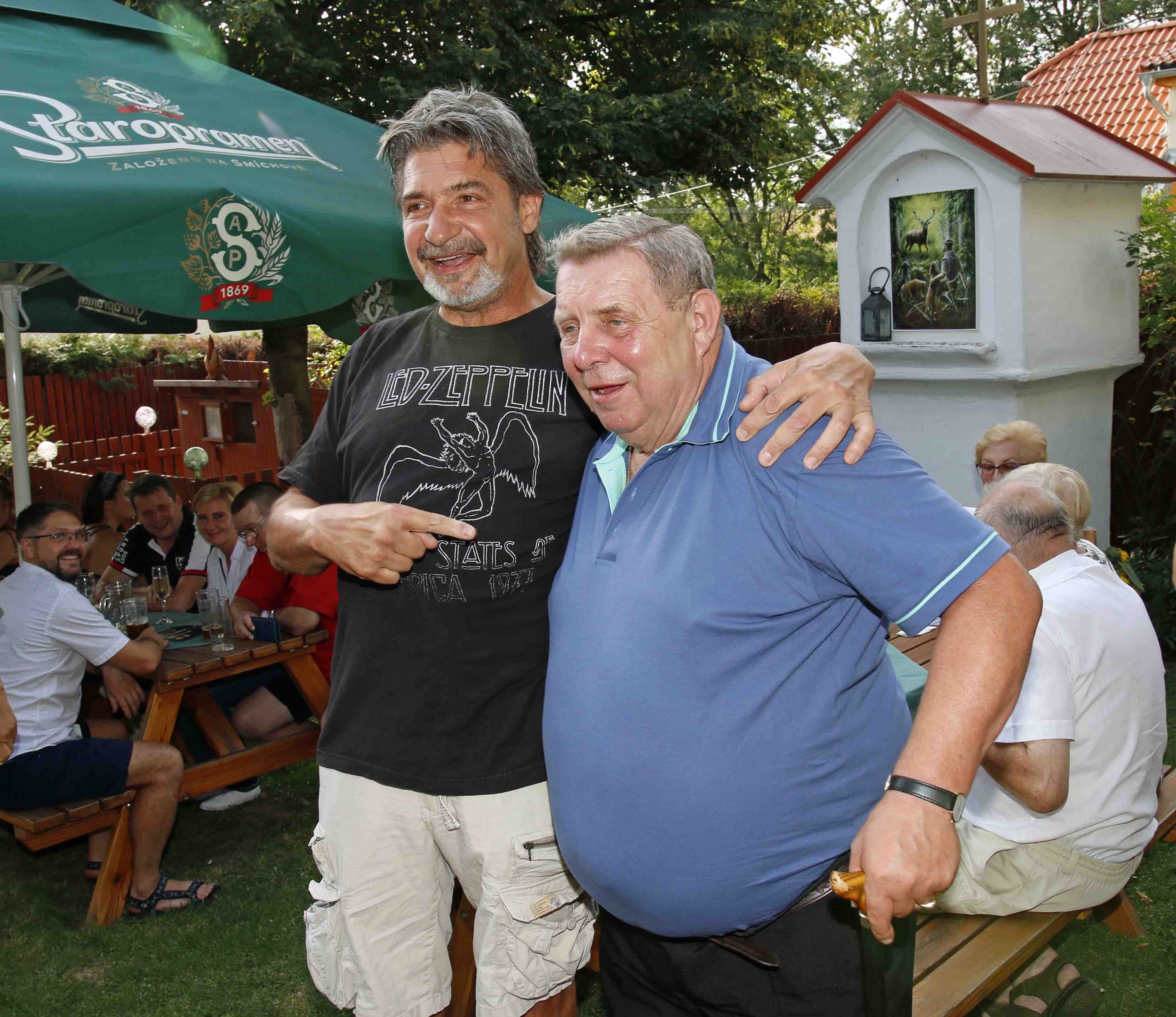 Jiří Babica a Jaroslav Sapík v Klokočné na snímku z roku 2022. Foto: Nextfoto