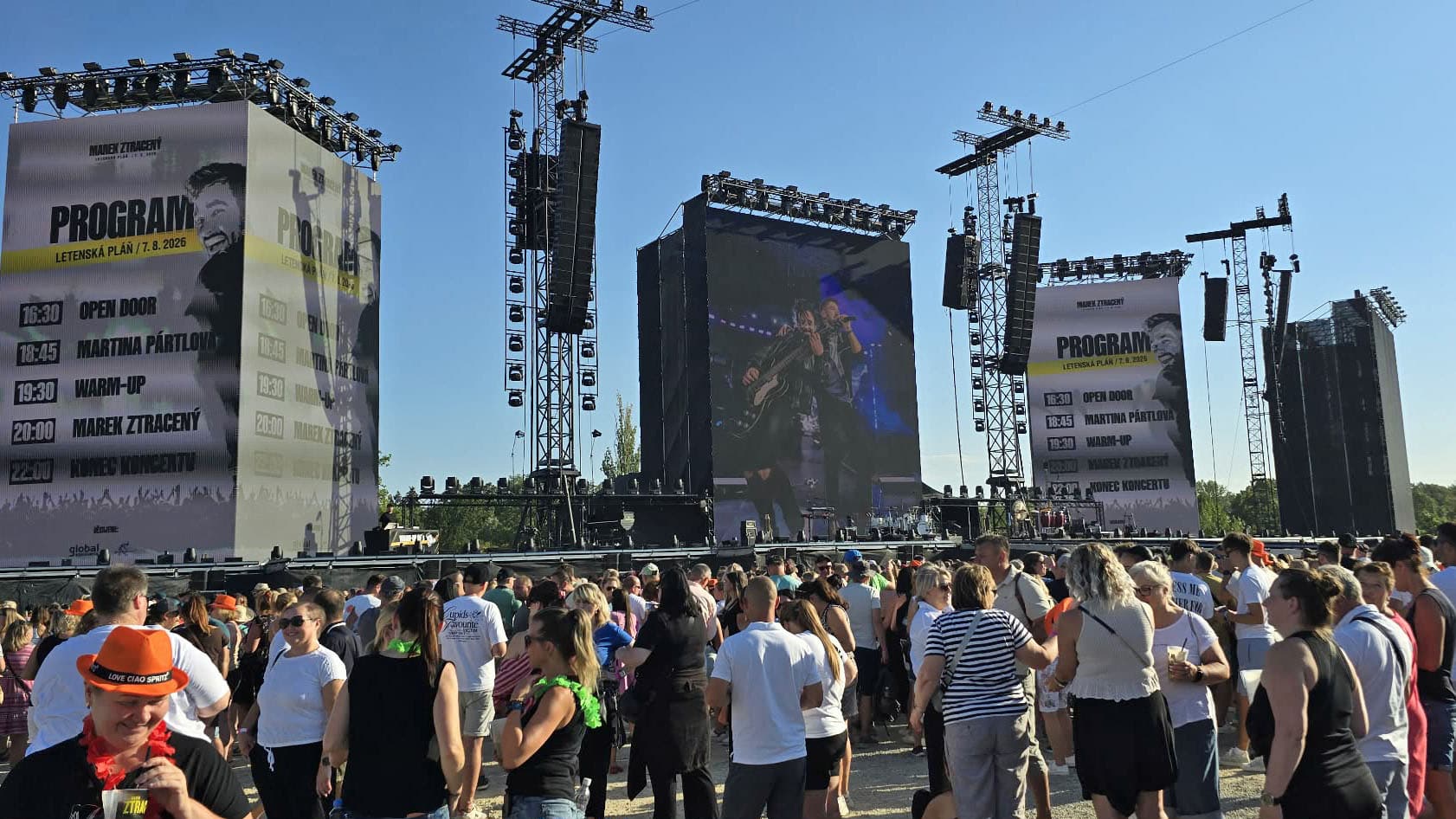 Velkolepý koncert Marka Ztraceného na Letenské pláni. Foto: Marek Novotný, ČRzprávy