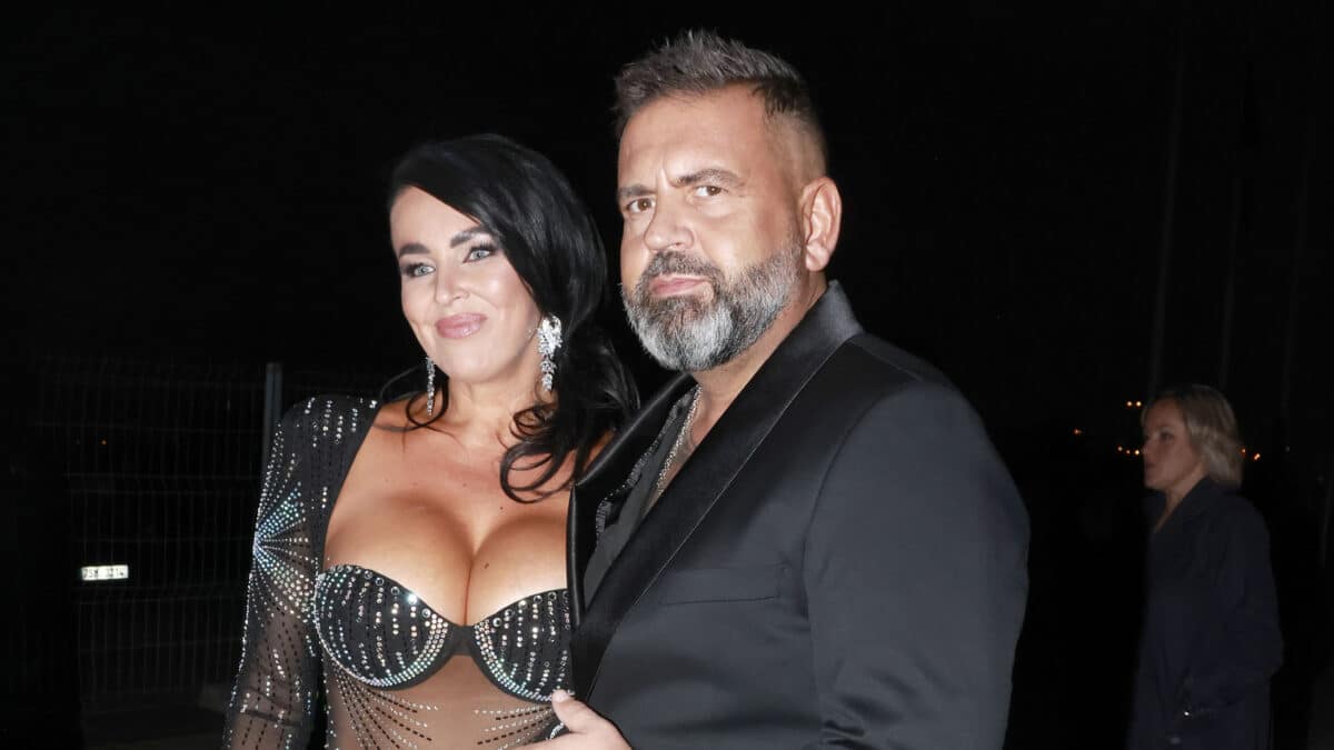 Radek Kašpárek a jeho partnerka Ivana Věžníková na módní show Osmanyho Lafity. Foto: Nextfoto