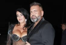 Radek Kašpárek a jeho partnerka Ivana Věžníková na módní show Osmanyho Lafity. Foto: Nextfoto