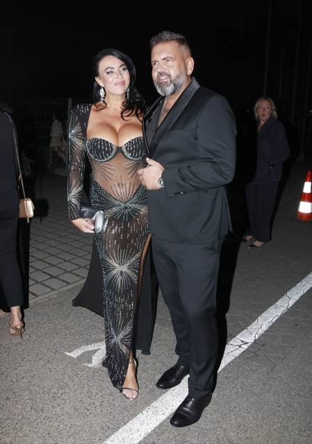 Radek Kašpárek a jeho partnerka Ivana Věžníková na módní show Osmanyho Lafity. Foto: Nextfoto