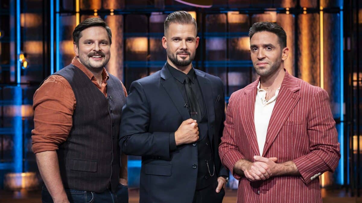 Porotci v show MasterChef Česko Zdeněk Absolon, Jan Knedla a Josef Pindur. Foto: TV Nova / se souhlasem